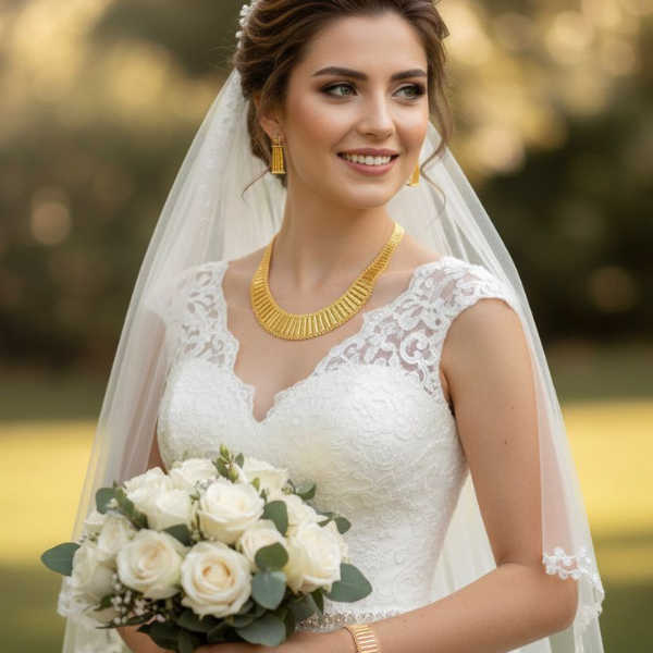 Cleopatra Rolex Takı Seti - Özel Tasarım 22 Ayar Altın Kaplama Gümüş 1